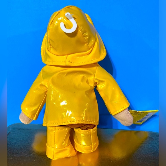 CURIOUS GEORGE NWT VTG 2007 UNIVERSAL STUDIOS RAINY DAY MONKEY BEAN BAG PLUSH - Picture 4 of 12